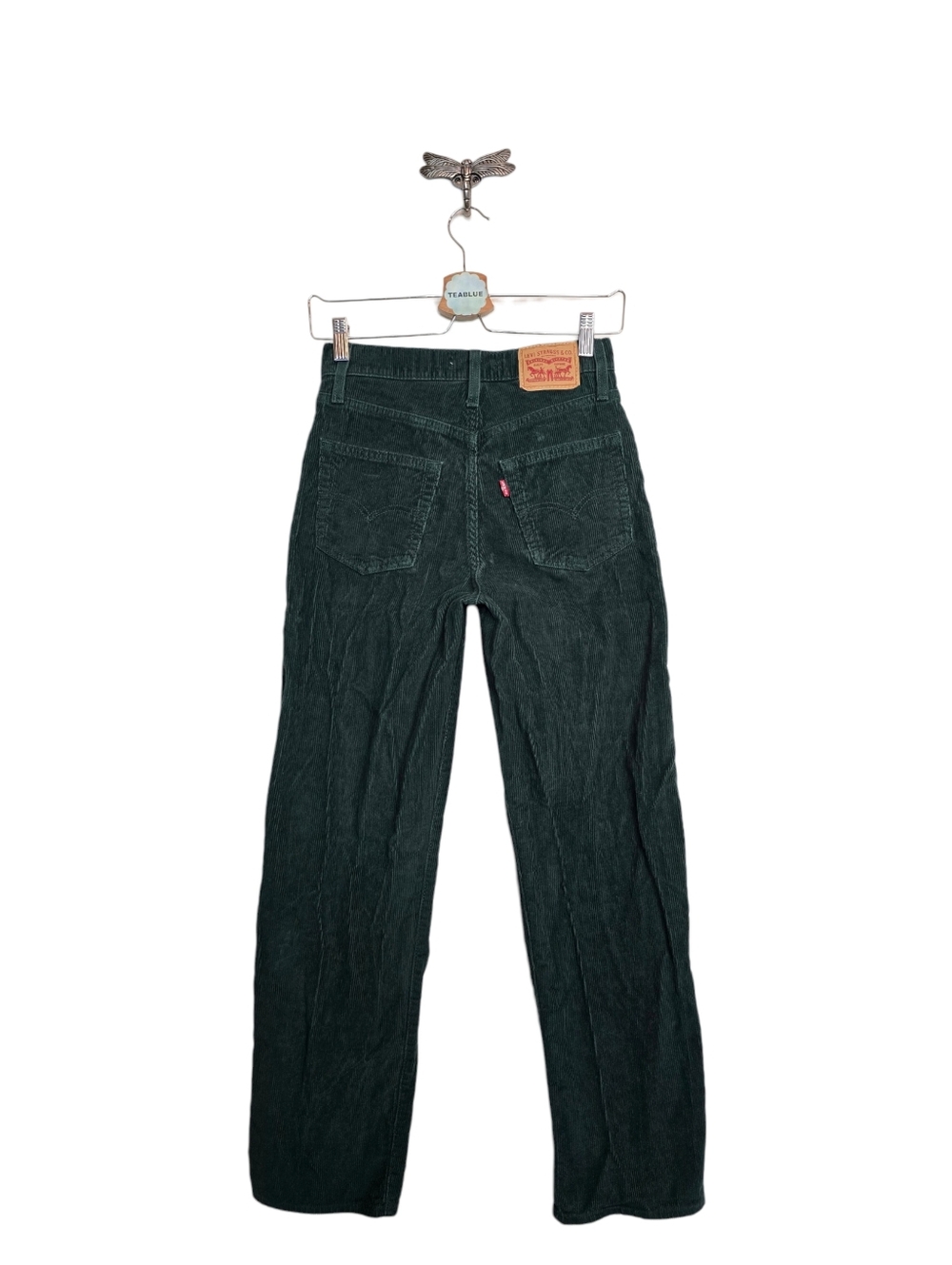 Levi's '94 24 Baggy Dad Jean A3510-0026 Dark Green Corduroy 24 - Picture 2 of 12